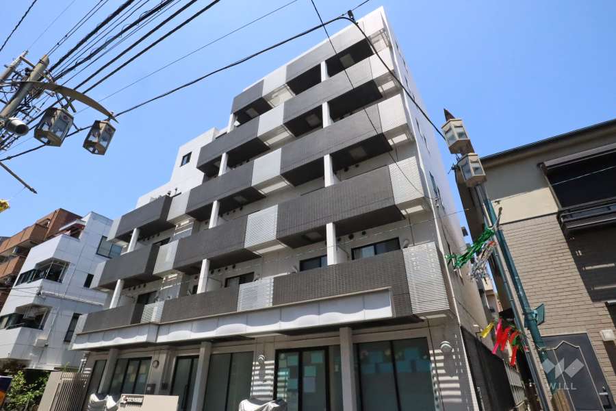 ブライズ東雪谷アジールコートの外観(南側から)