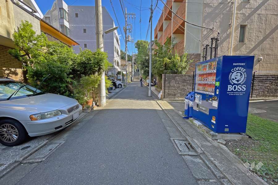 敷地北西側前面道路（南西側から）