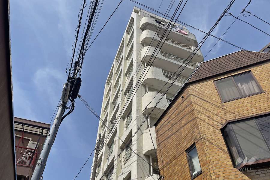 マンション雪ヶ谷の外観（南側から）