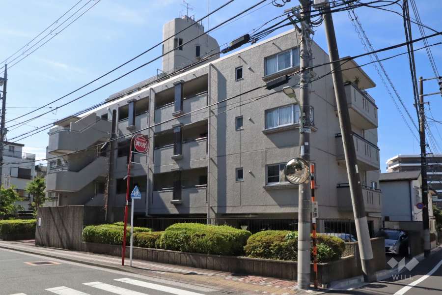 ローズハイツ東雪ヶ谷の外観（北西側から）