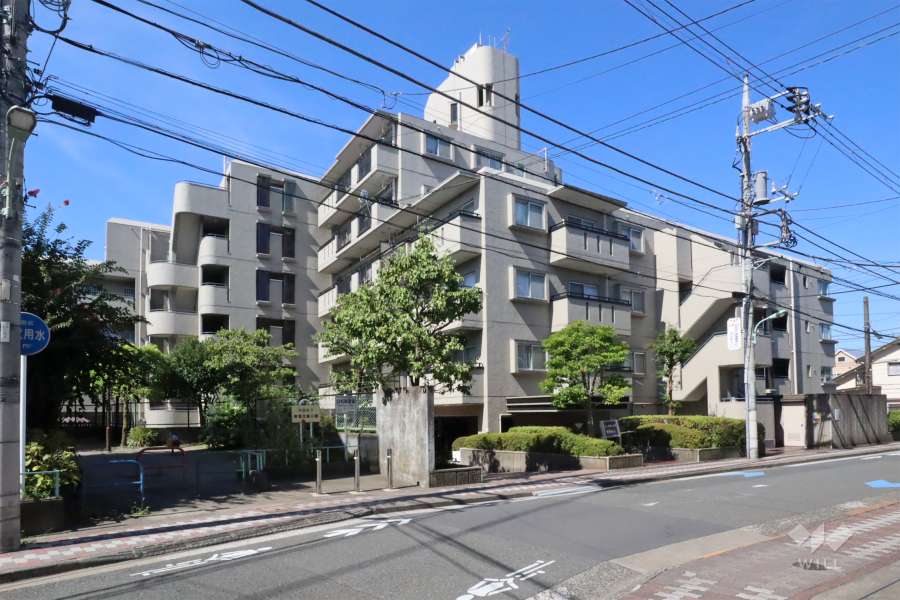 ローズハイツ東雪ヶ谷の外観（北東側から）