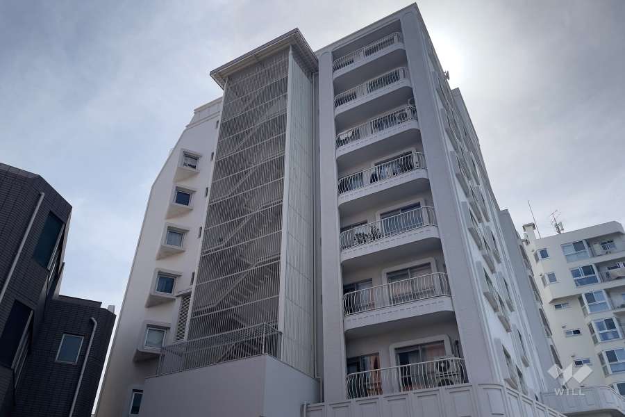 シャンボール洗足池の外観（北東側から）