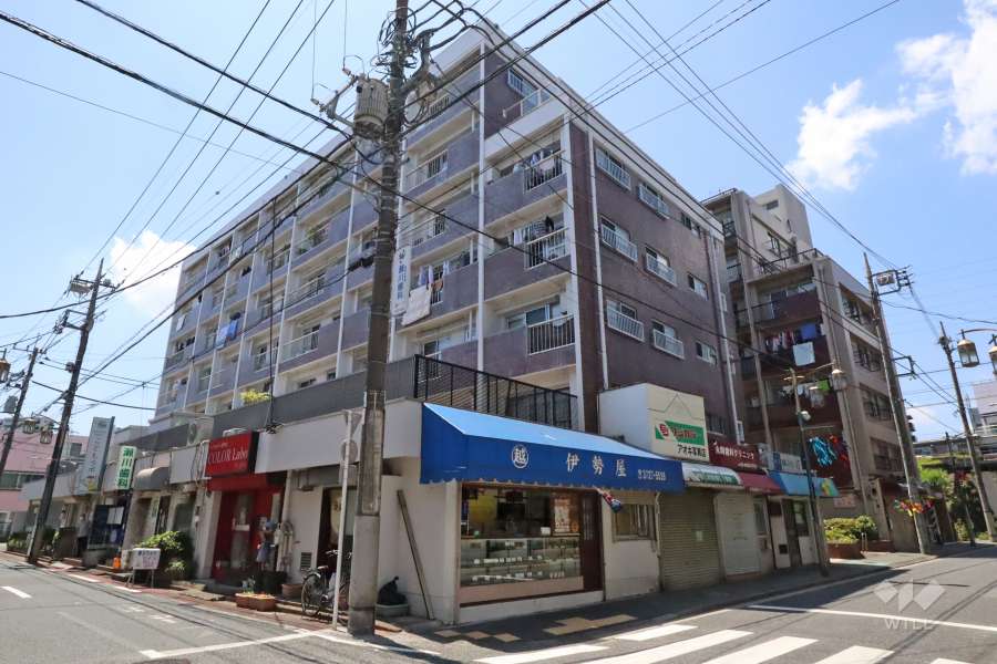 石川台マンション別館の外観(南東側から)