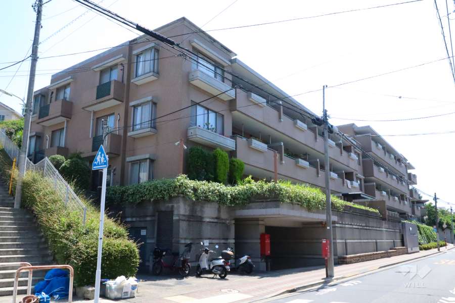 パークハイム東雪谷の外観（南西側から）