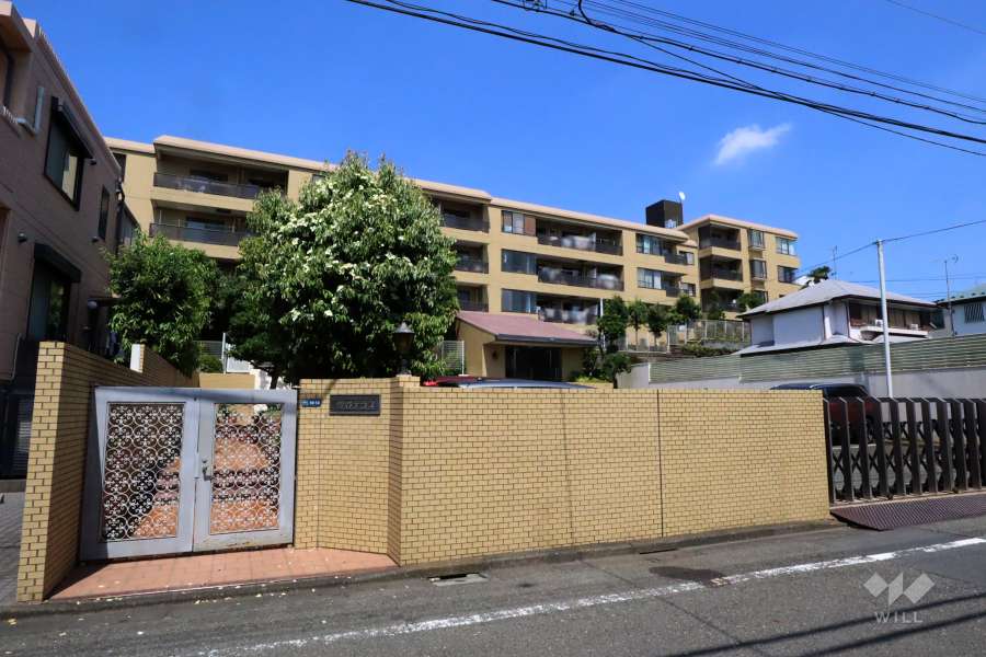 エントランスアプローチの外観(北西側から)