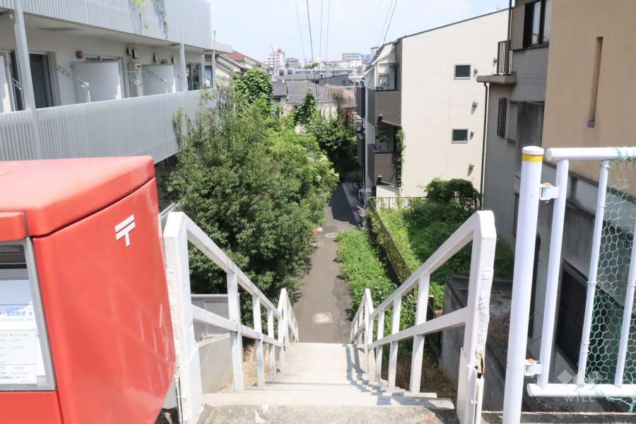 敷地南東側の前面道路　