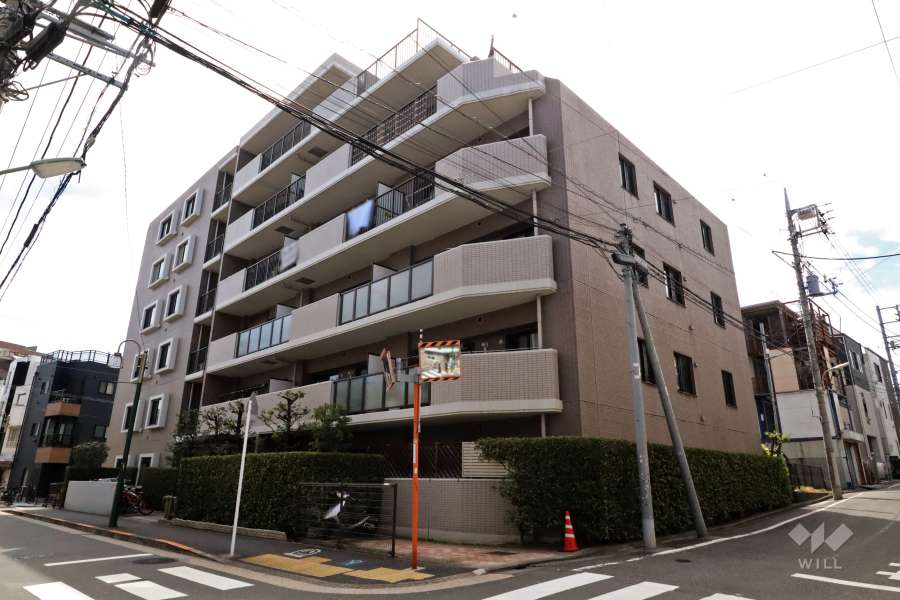 クレストコート馬込の外観(北東側から)
