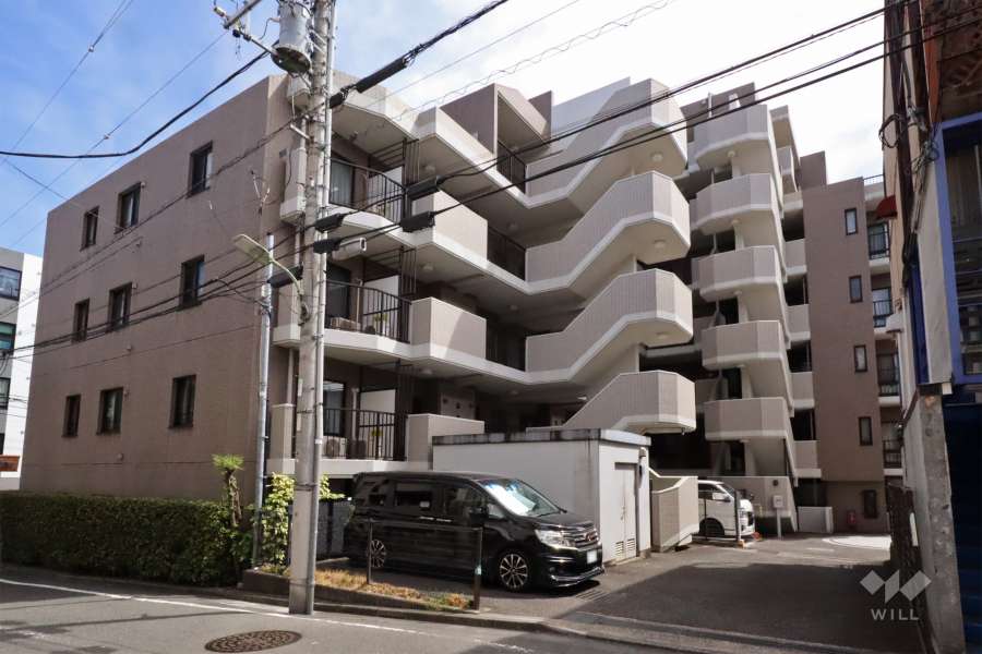 クレストコート馬込の外観(北西側から)