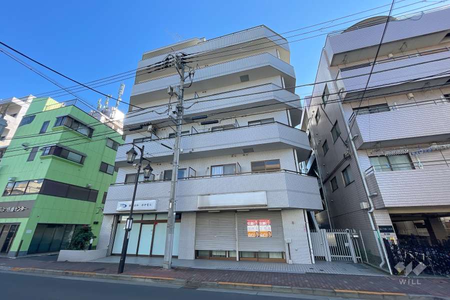 エミネンスコート多摩堤通りの外観（北西側から）