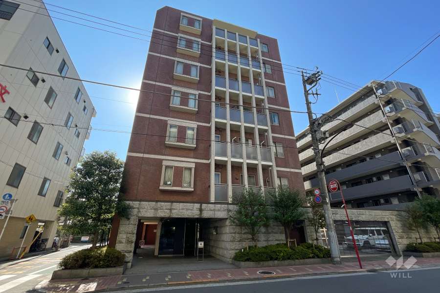 アクシルコート蒲田ウエストの外観（北東側から）