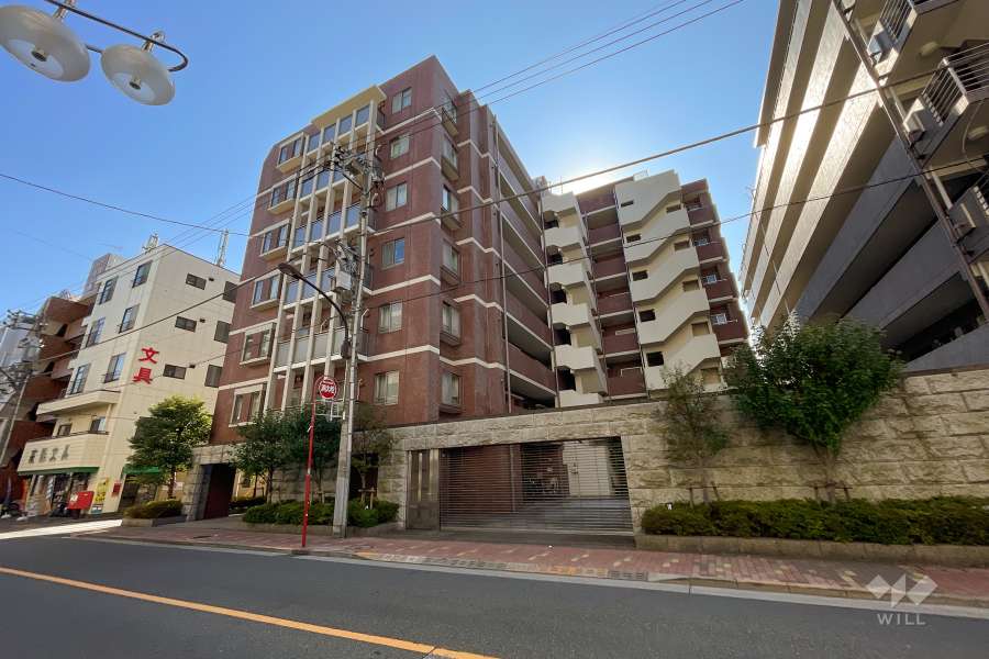 アクシルコート蒲田ウエストの外観（北西側から）