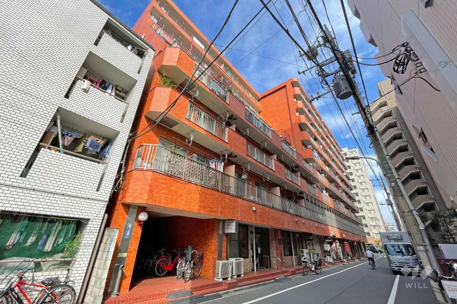 西蒲田さんろーどダイヤモンドマンションの外観（南西側から）