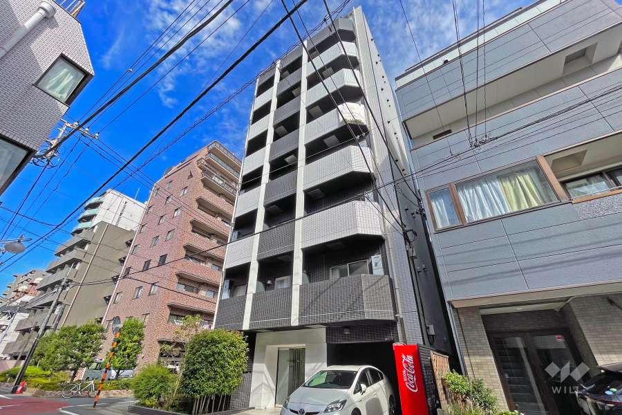 ベルシード蒲田の外観（南西側から）