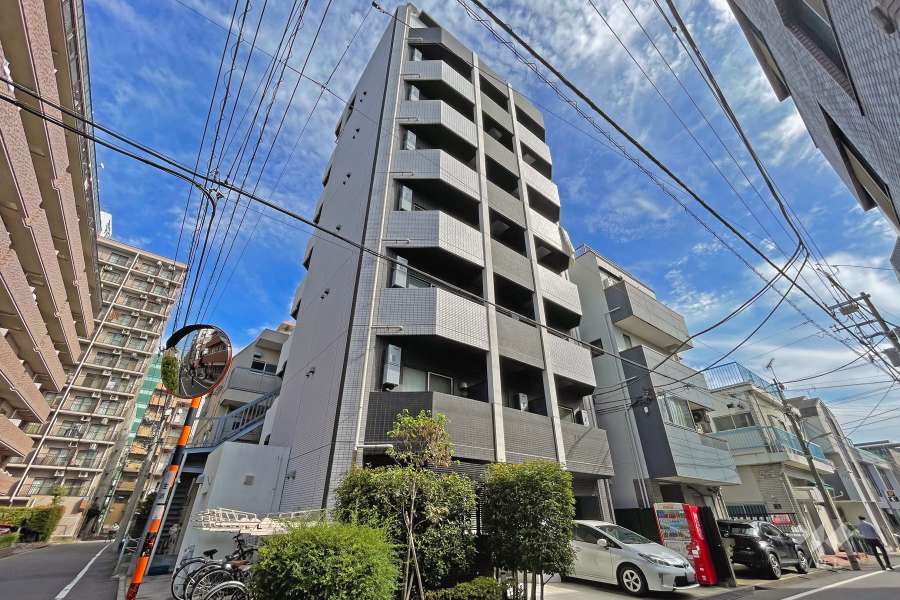 ベルシード蒲田の外観（北西側から）