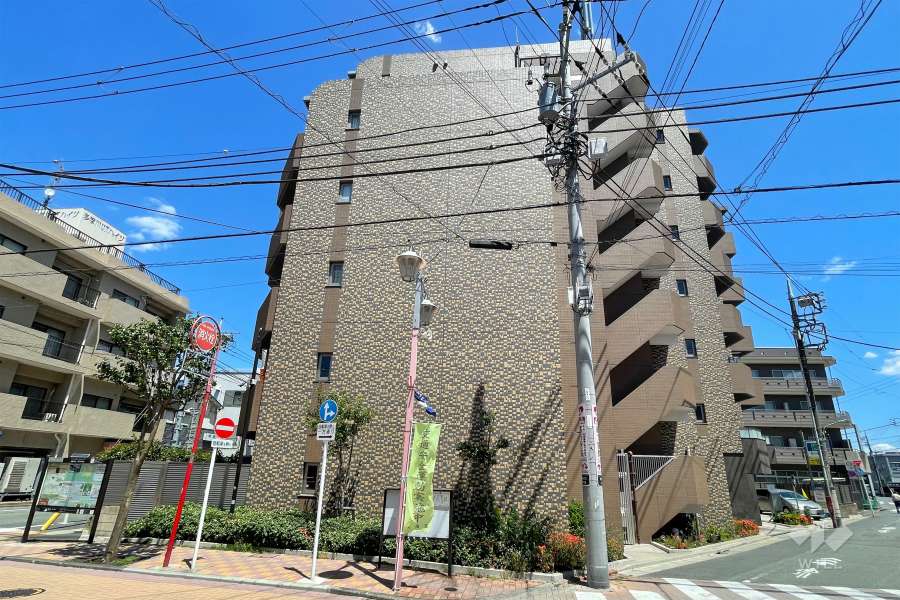 ブライズ多摩川TREの外観（西側から）