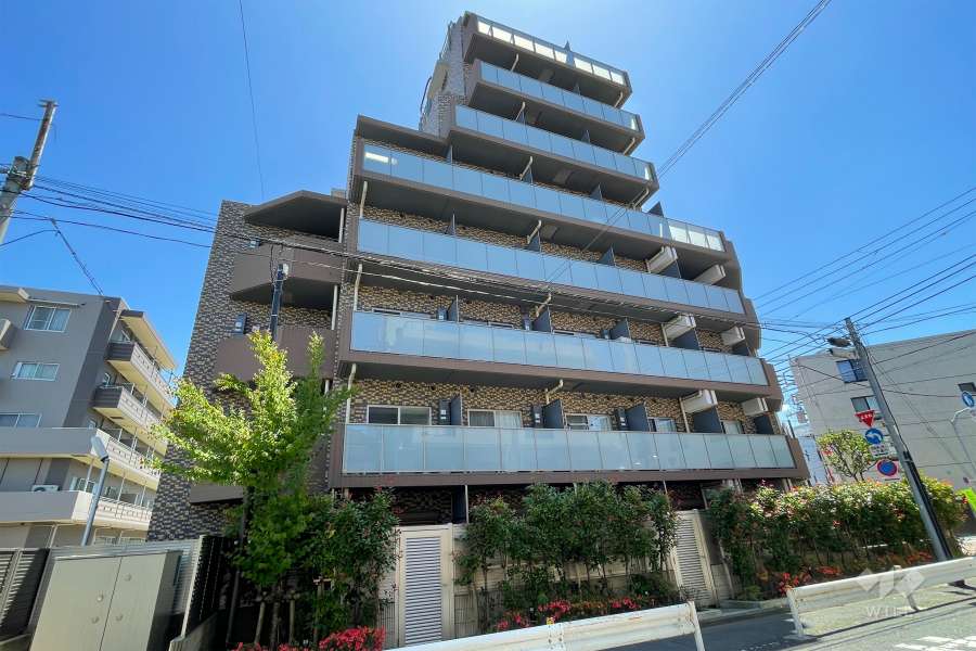 ブライズ多摩川TREの外観（北東側から）