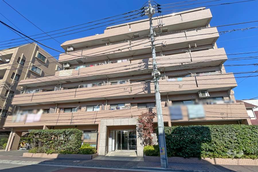 ナイスアーバン東六郷の外観（南西側から）　