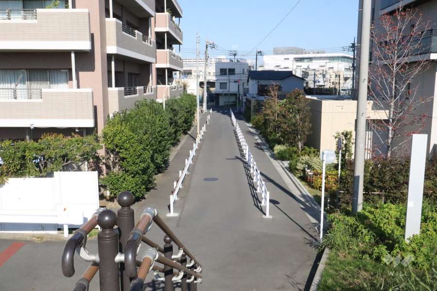 敷地の東側前面道路