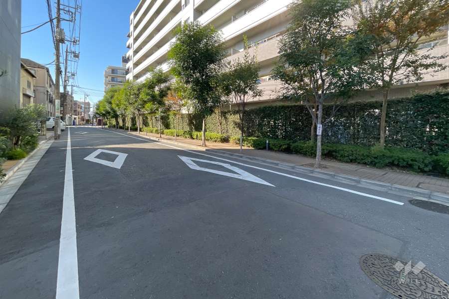 敷地南側の前面道路