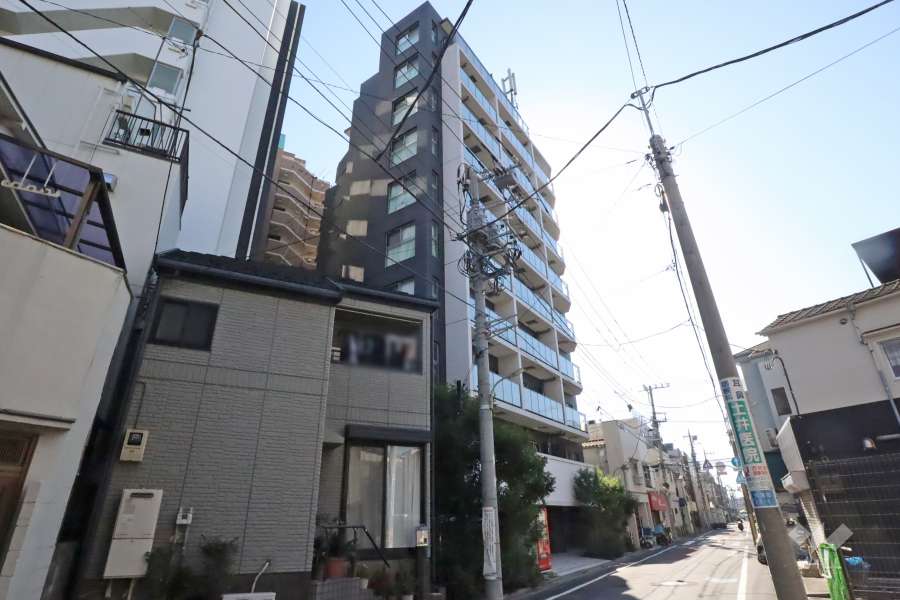 ミルーナヒルズ南蒲田の外観(北西側から)　　