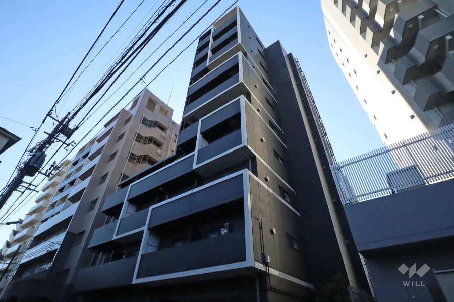 ステージグランデ蒲田アジールコートの外観(北側から)