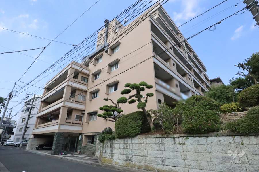 洗足池畔アビタシオンの外観(南西側から)