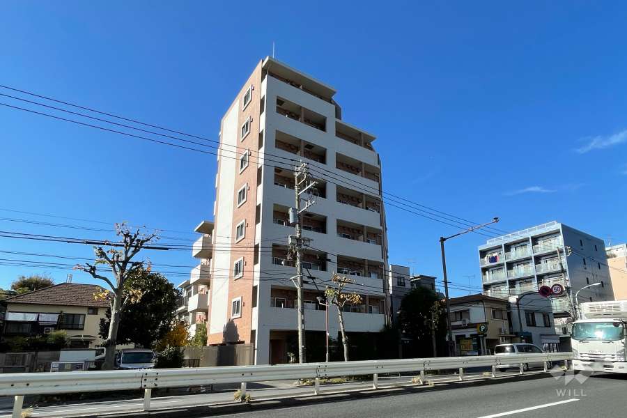 エルヴィエントアース大森山王の外観（南東側から）