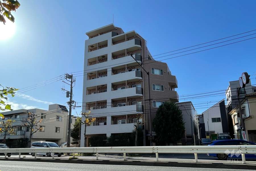 エルヴィエントアース大森山王の外観（北東側から）