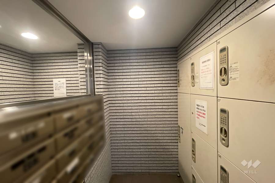 共用ポストと宅配ボックス