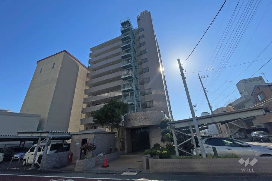 グランイーグル多摩川緑地２の外観（北西側から）