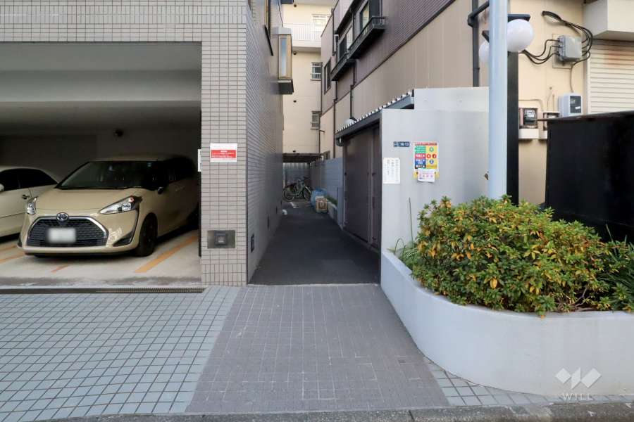 駐輪場の出入り口