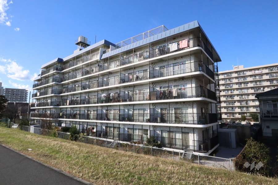 秀和第２多摩川レジデンスの外観(南東側から)