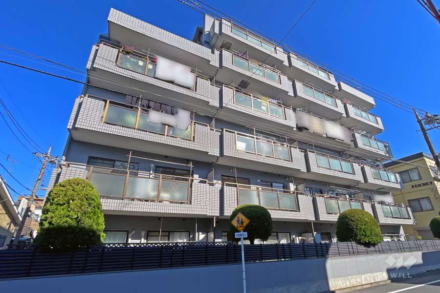 エンゼルハイム萩中の外観（南西側から）