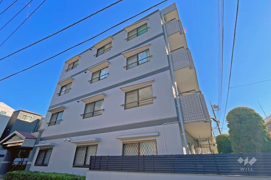 エンゼルハイム萩中の外観（南西側から）