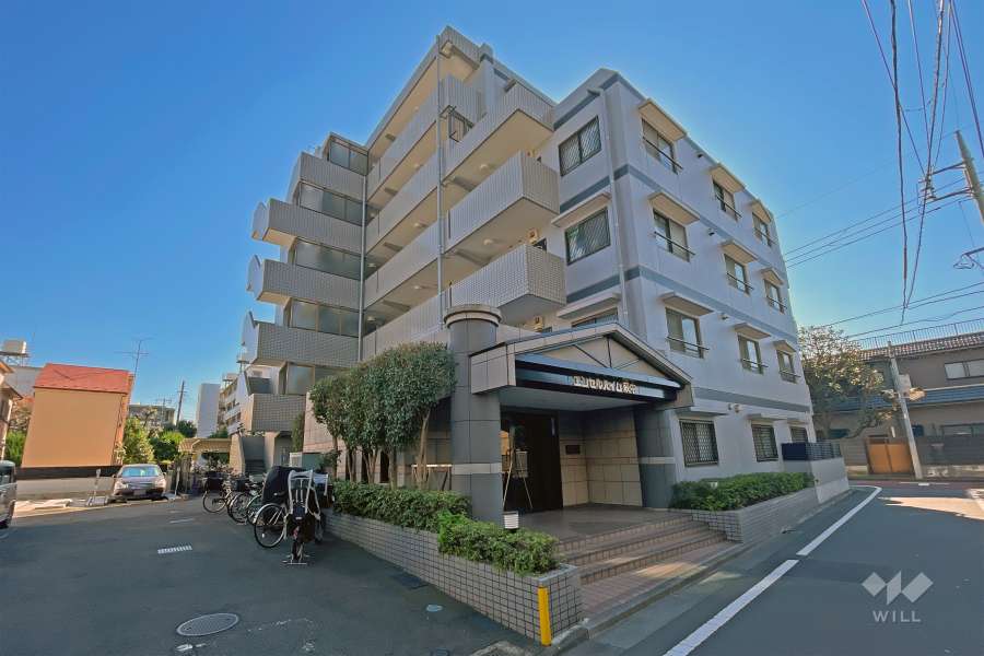 エンゼルハイム萩中の外観（北西側から）