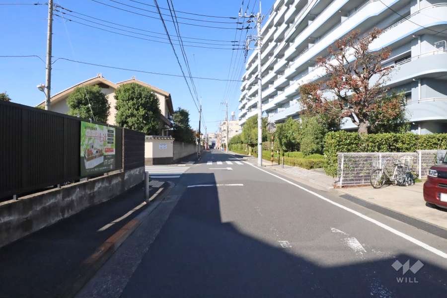 敷地南側の前面道路