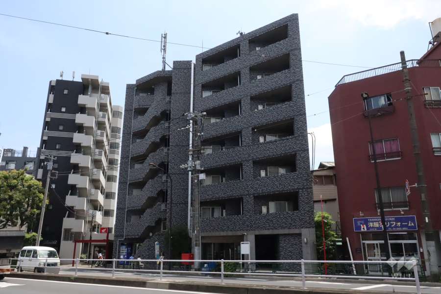 ティアラ目黒洗足の外観(北側から)