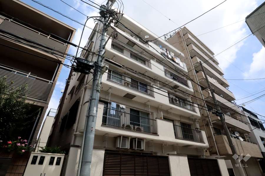 ワコー洗足マンションの外観(南西側から)