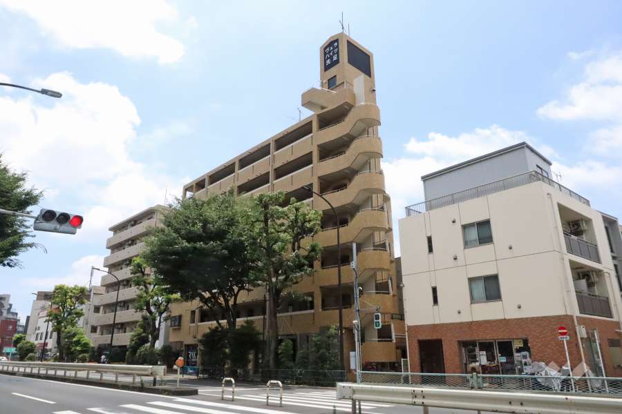 ヴェラハイツ洗足の外観(北側から)