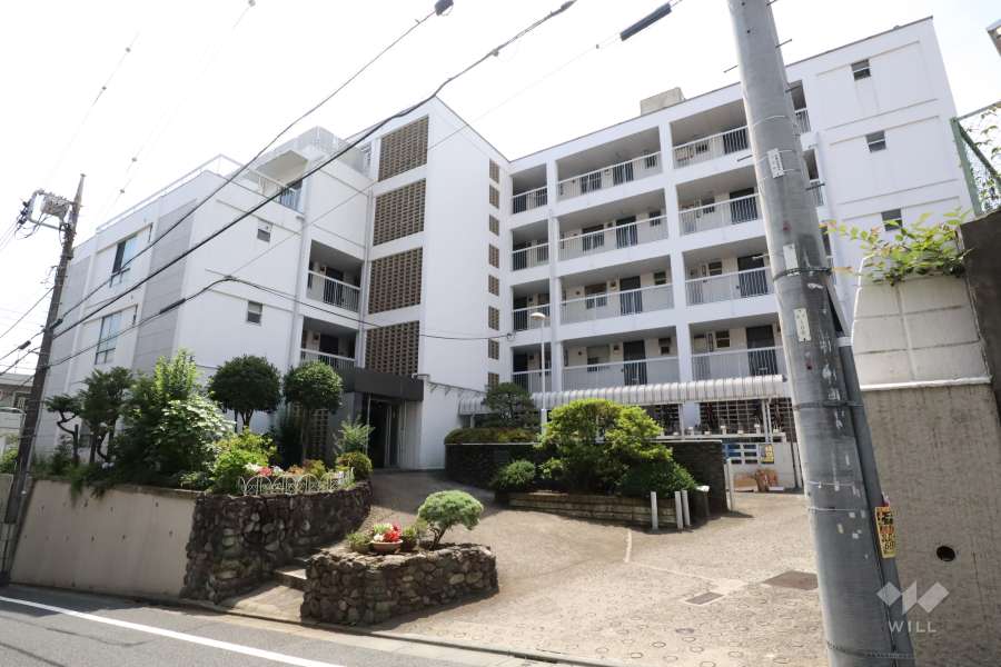 大岡山コーポラスの外観(北西側から)