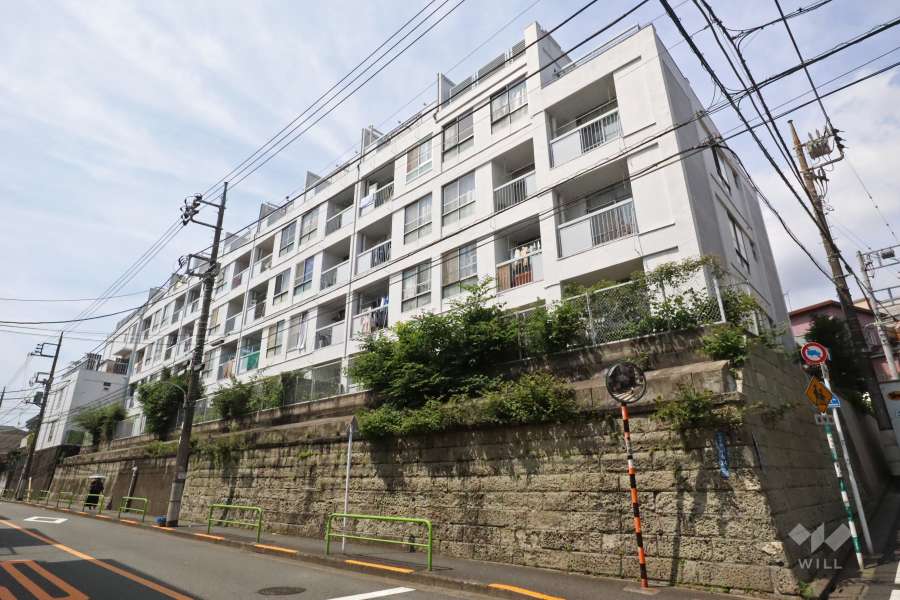 大岡山コーポラスの外観(北東側から)