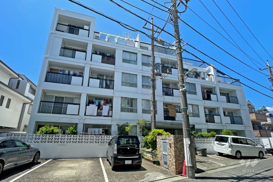 北千束第二コーポラスの外観（東側から）