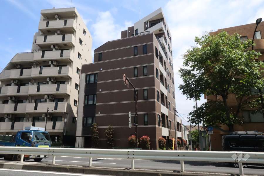 シティインデックス洗足の外観(南側から)
