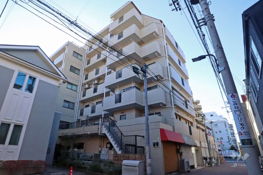 朝日プラザ旗の台の外観（北東側から）