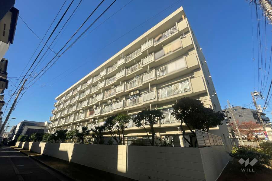 東蒲田サンハイツの外観（北西側から）