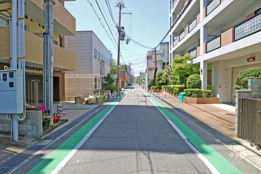敷地南側の前面道路