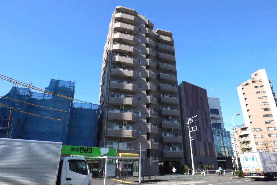 アミスタ北糀谷の外観（南東側から）