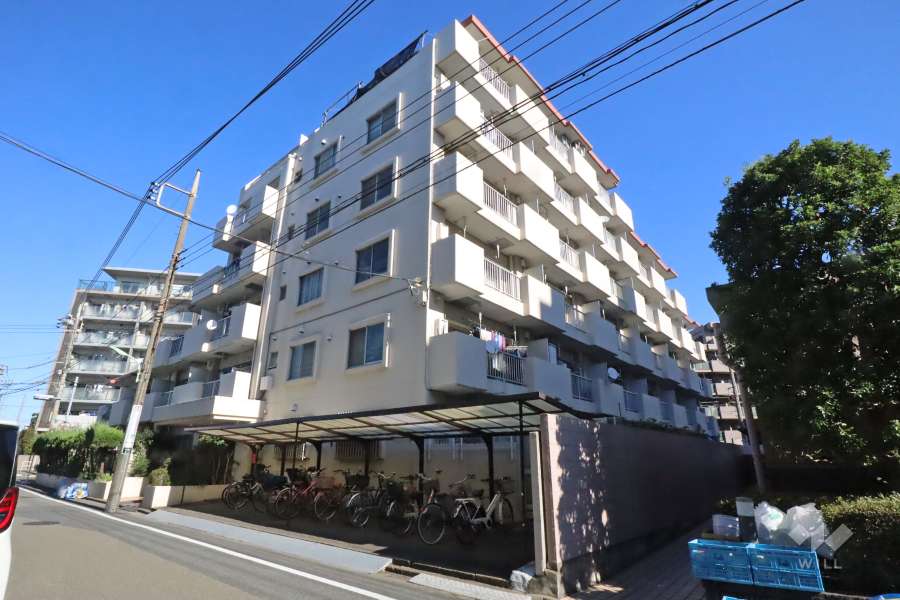 パラスト多摩川の外観(南西側から)