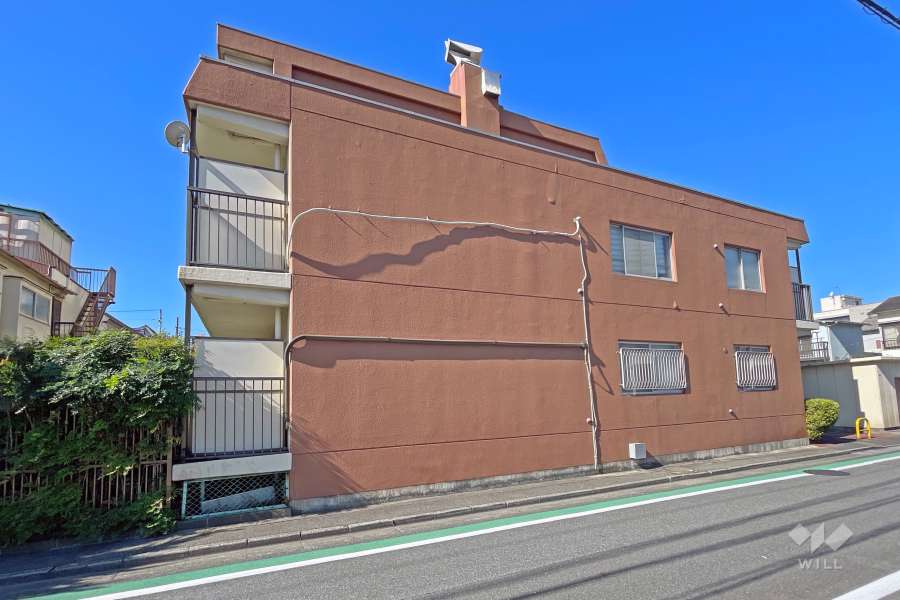 レック東多摩川スカイハイツ3号館の外観（南東側から）