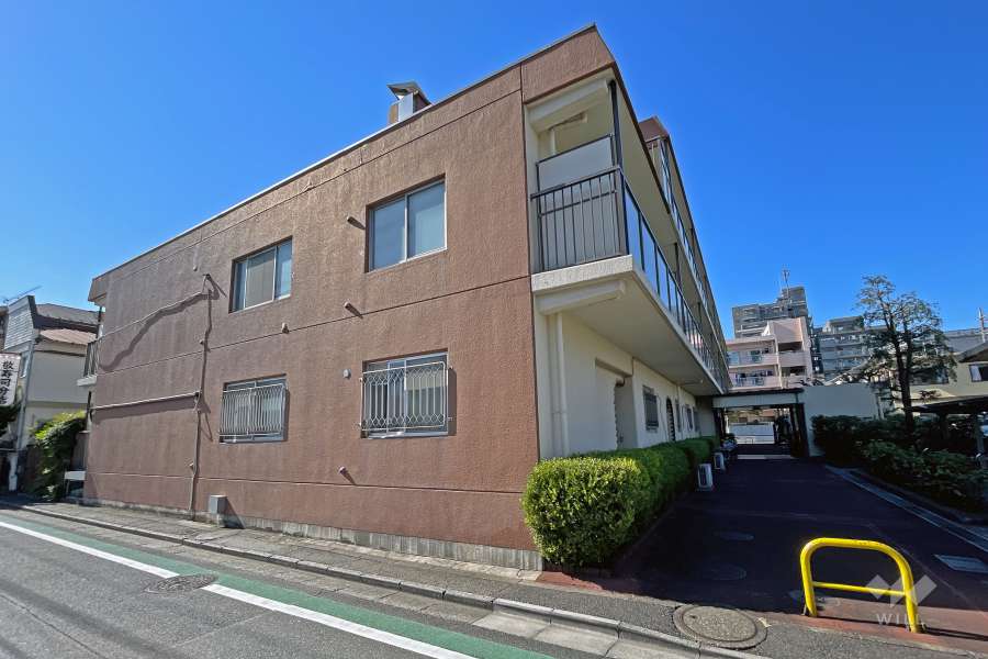 レック東多摩川スカイハイツ3号館の外観（北東側から）